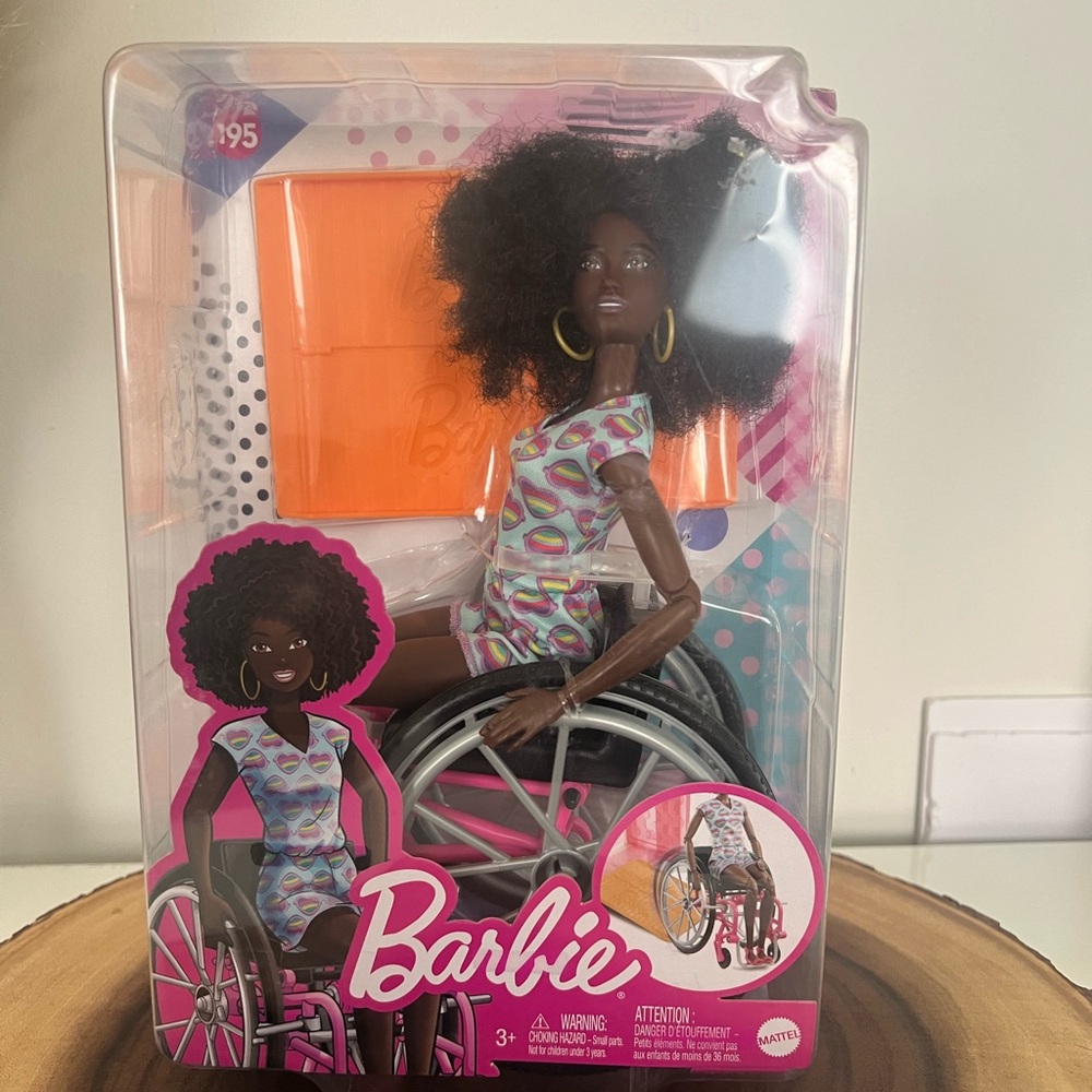 Barbie 195 on a wheelchair Fashionista Dolls with Diverse Styles